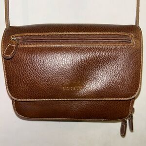 Rosetti Handbag Purse Brown Pebbled Faux Leather Purse Tote Bag Small 8” x 6”